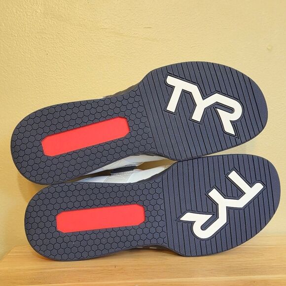 TYR L-1 Lifter Weightlifting Shoes USA White Red Blue Men's Size 11.5 - Picture 6 of 7